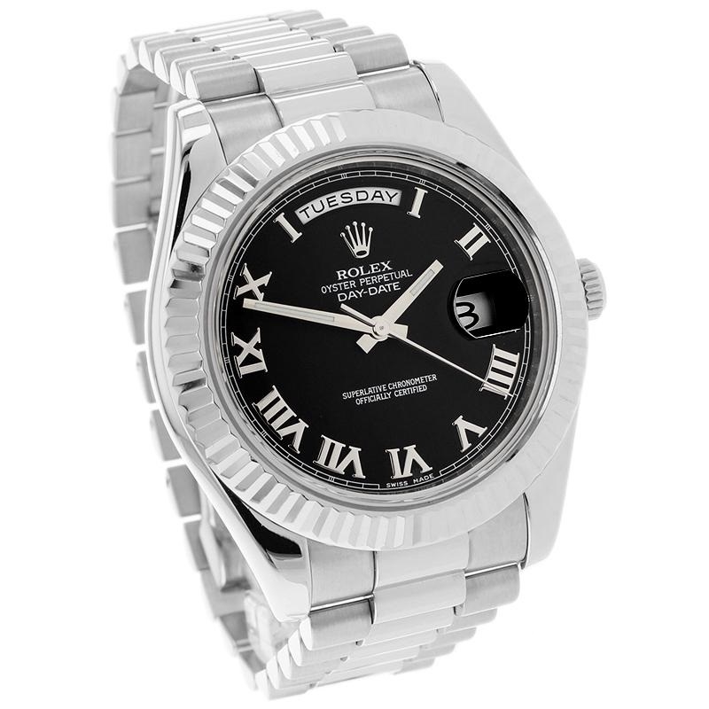 Replica Rolex Day/Date Black Dial (100206CH)