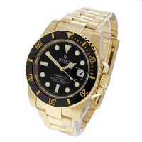 Replica Rolex Submariner Gold Black Dial  (100104CH)