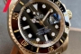 Replica Rolex Submariner Gold Black Face  (100104)