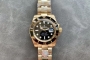 Replica Rolex Submariner Gold Black Face  (100104)