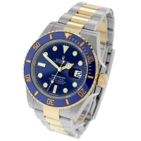 Replica Rolex Submariner Silver/Gold Blue Face(100107CH)