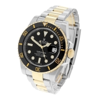Replica Rolex Submariner Silver/Gold Balck Face(100106CH)